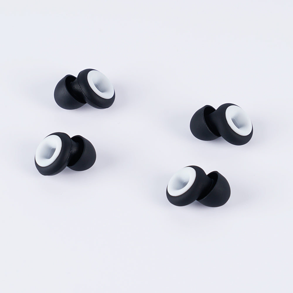 "No-Snore sleep plugs for blocking snoring and ensuring quiet nights."
"Comfortable silicone earplugs designed to reduce snoring noise."
"Anti-snore earplugs offering noise reduction and restful sleep."