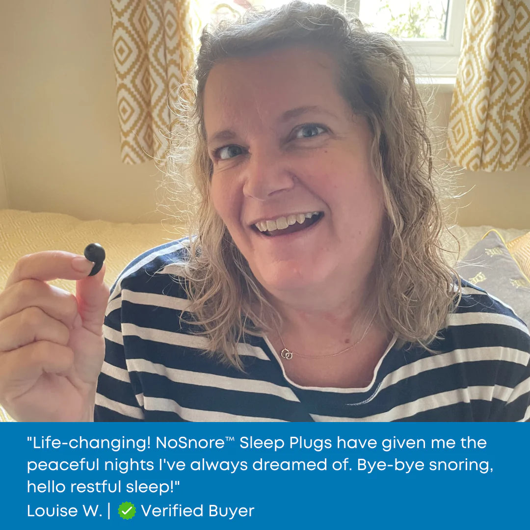 "No-Snore sleep plugs for blocking snoring and ensuring quiet nights."
"Comfortable silicone earplugs designed to reduce snoring noise."
"Anti-snore earplugs offering noise reduction and restful sleep."
