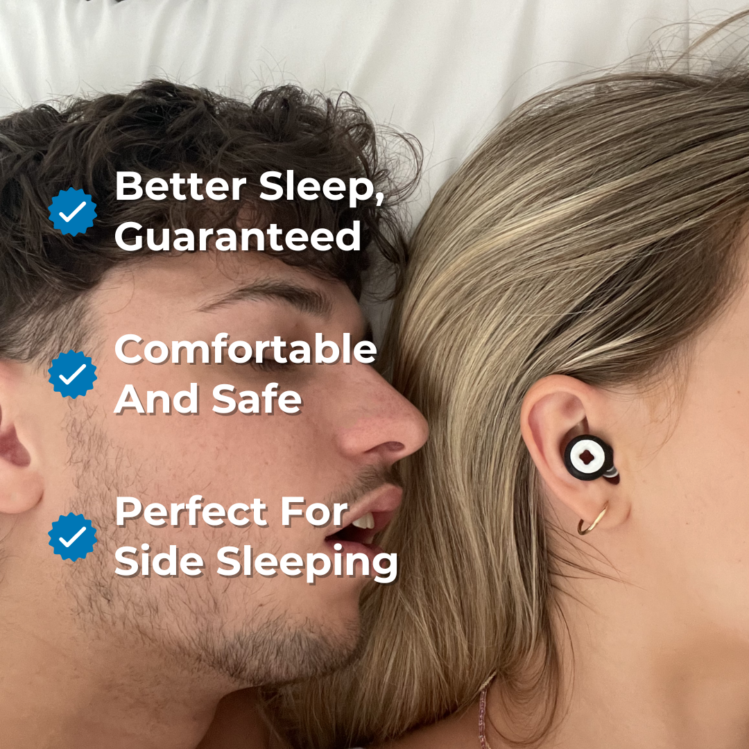 "No-Snore sleep plugs for blocking snoring and ensuring quiet nights."
"Comfortable silicone earplugs designed to reduce snoring noise."
"Anti-snore earplugs offering noise reduction and restful sleep."